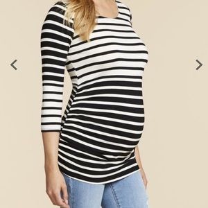 Jessica Simpson Zipper Detail Maternity Shirt